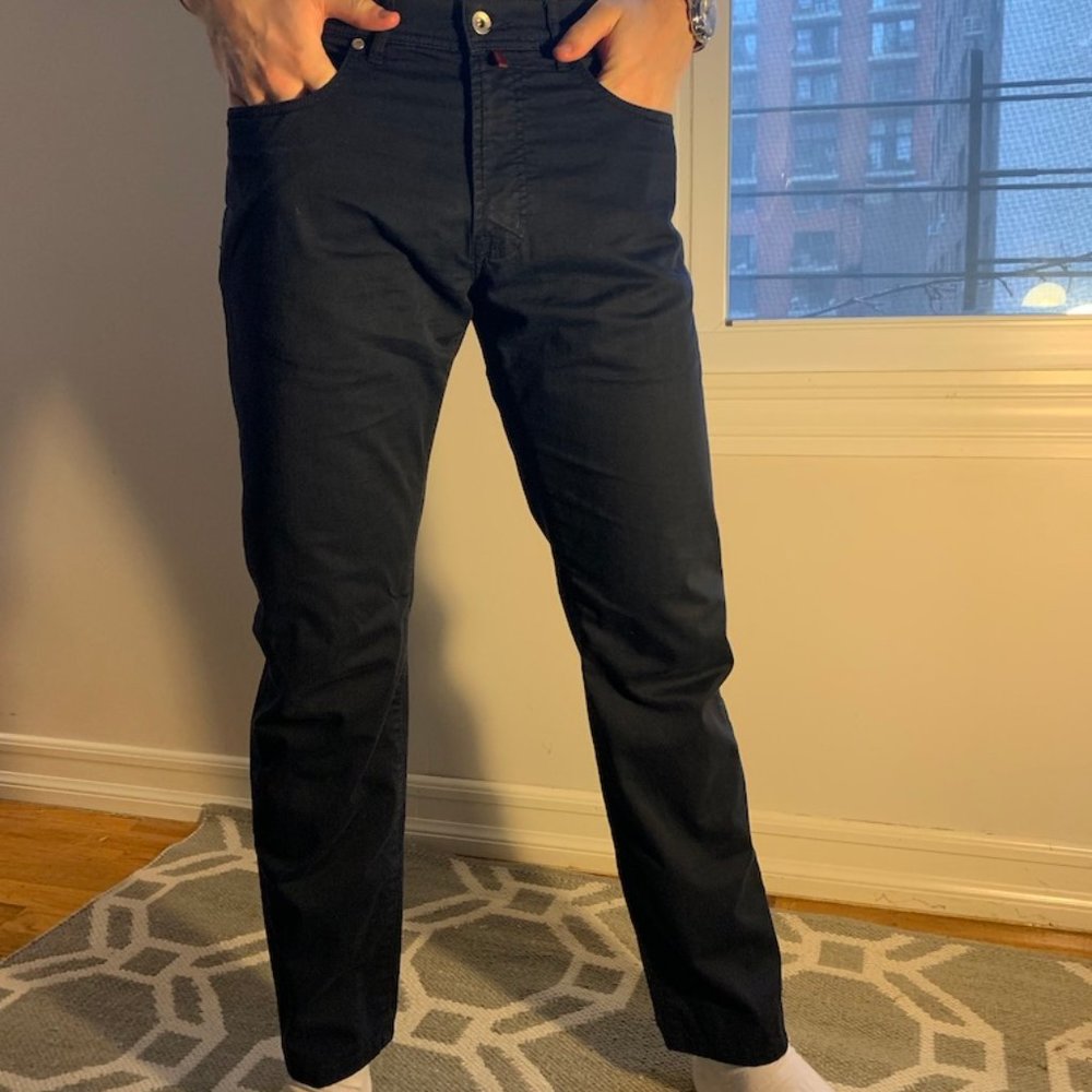 Pierre Cardin 5-pocket navy pants